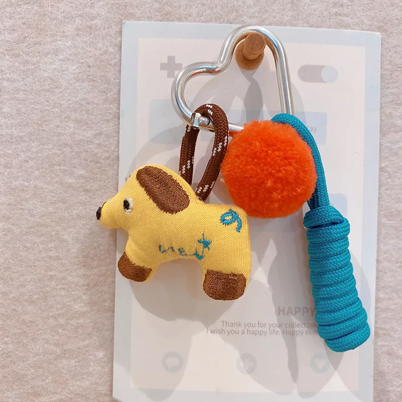 Тканевая серия кукол-животных милый брелок для ключей Kawaii Puppy сумки подвеска