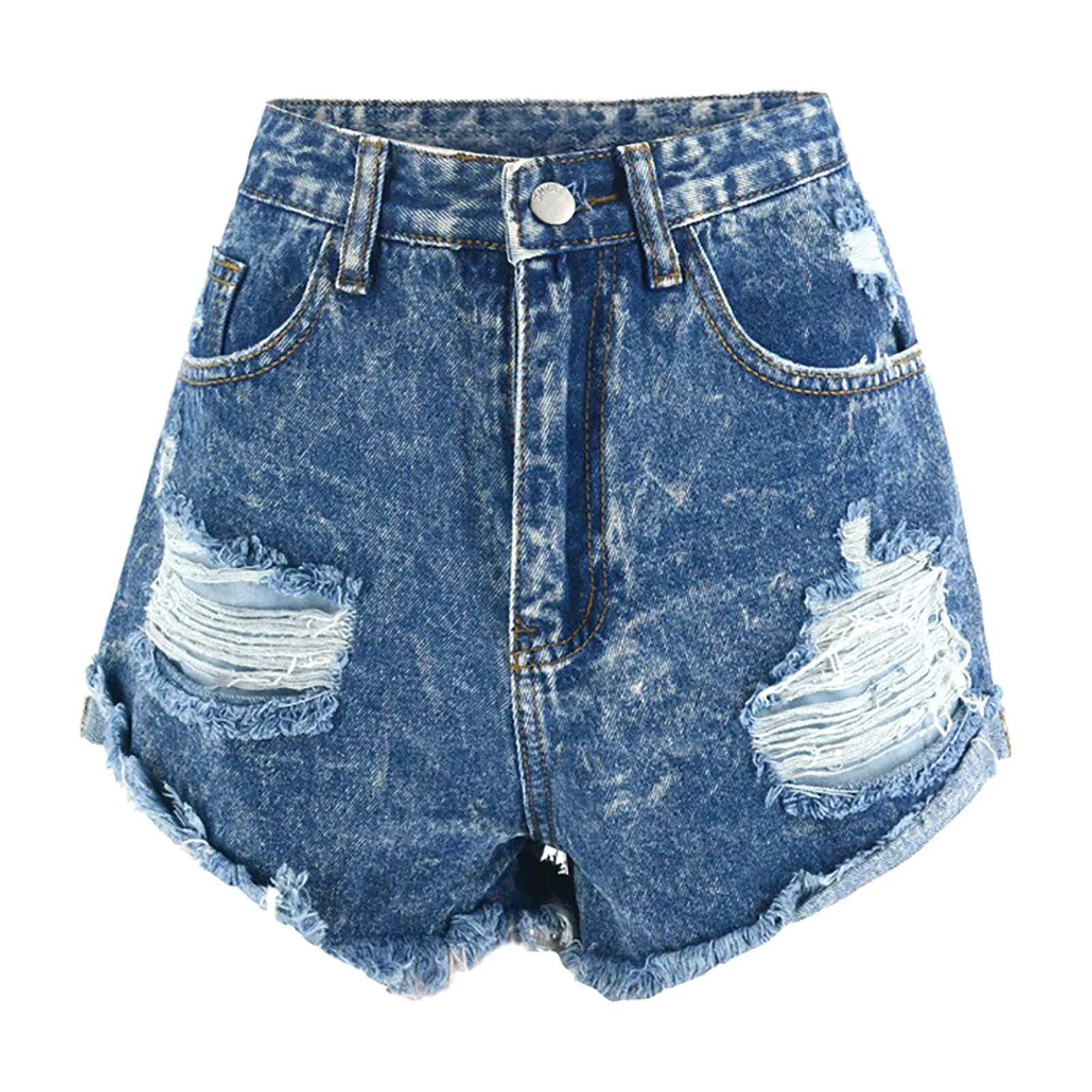 Рисунок 6 - Летние женские рваные джинсовые шорты с бахромой