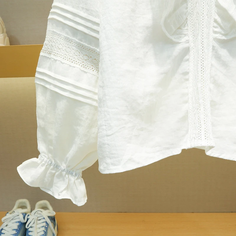 

Loose Long-sleeved Shirt Women 2023 Spring New V-neck