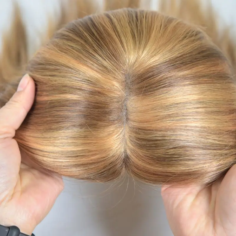 Топпер из натуральных волос для мужчин размер головы 25 - 76 см цвет черный