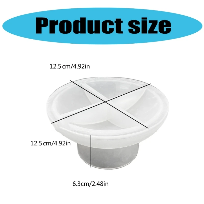 Уникальная чаша на ножках форма для фруктового лотка силиконовая украшения дома