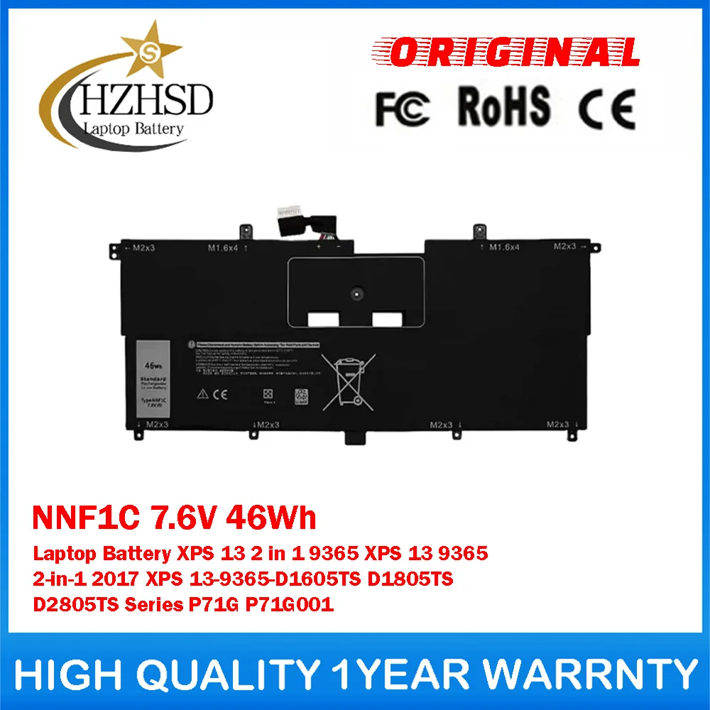 Фото Оригинальная аккумуляторная батарея NNF1C 7.6V 46Wh для ноутбуков Dell XPS 13 2-в-1 и Dell Latitude 9330 2-в-1 серии. №1