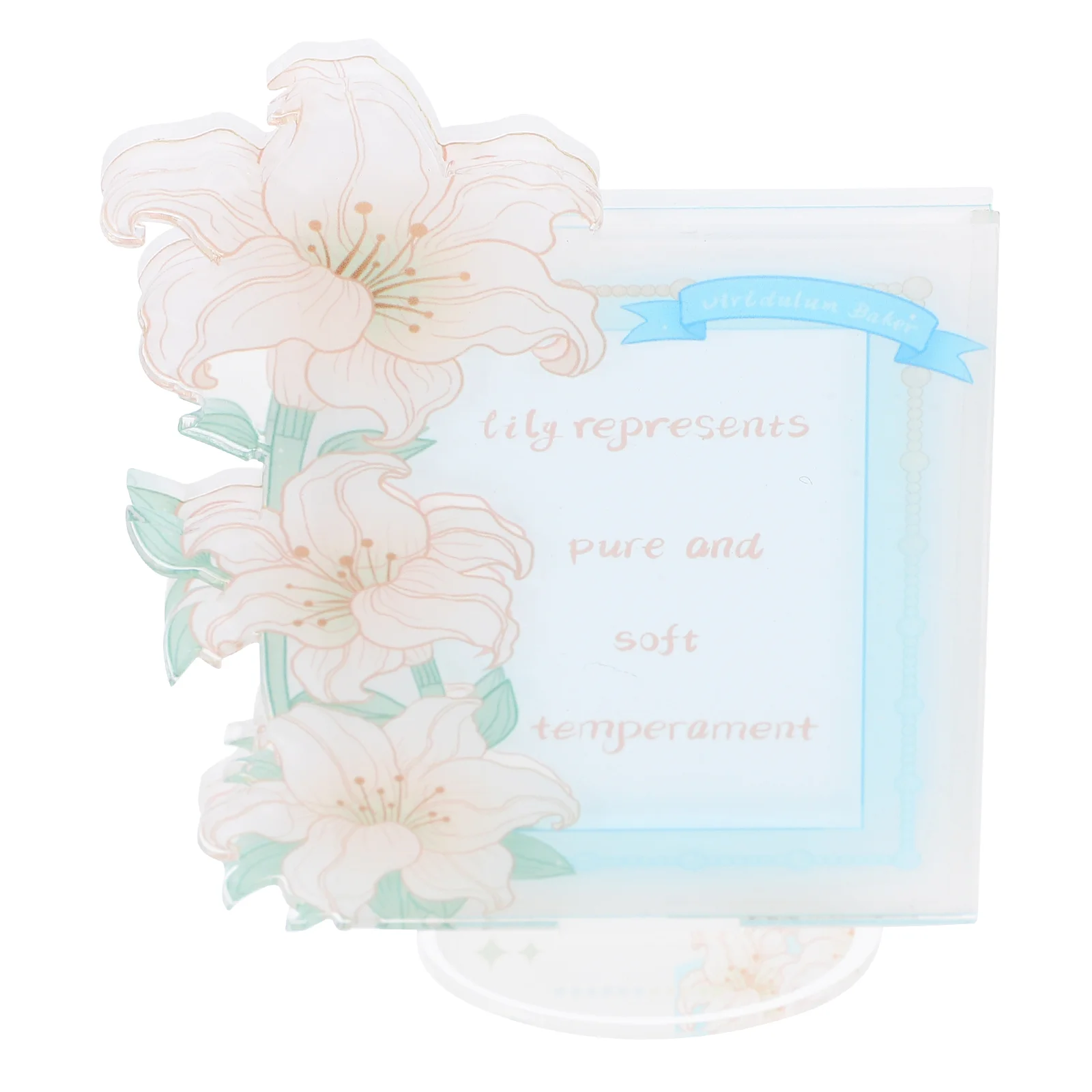 Рамка для фотографий с лилией изысканное хранилище бытовой акриловый винтажный