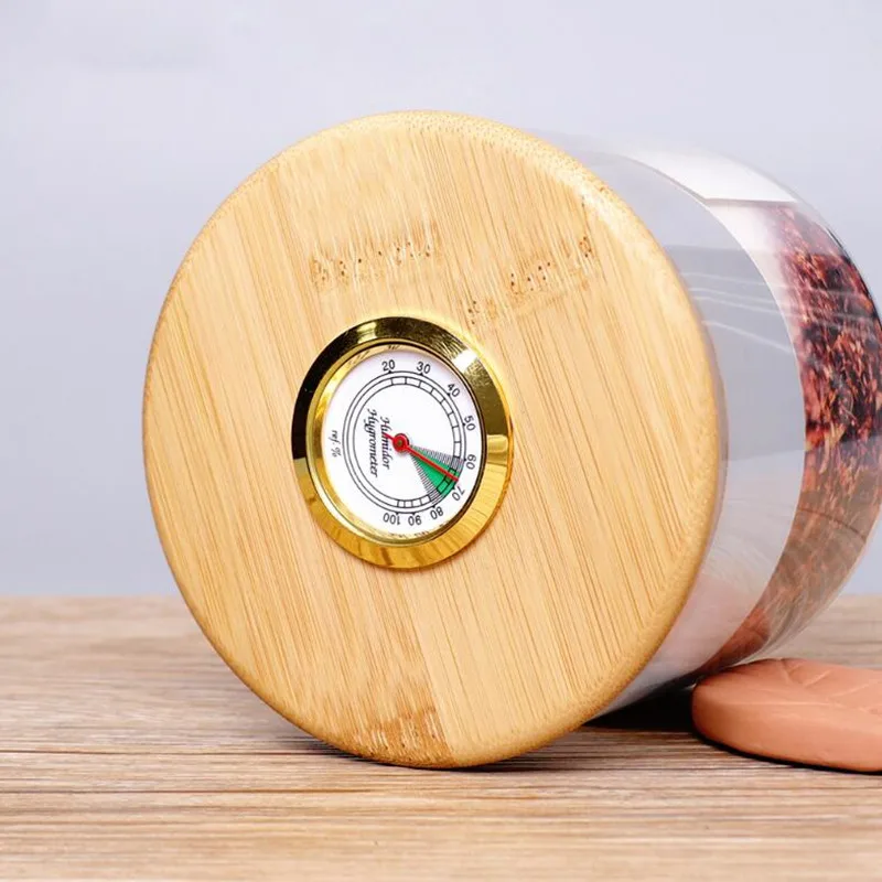 Табачное стекло увлажняющая банка гигрометр табачная коробка электронная