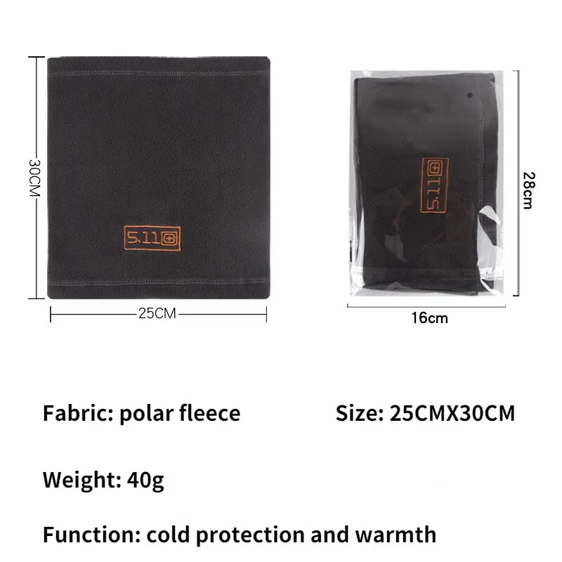 Тактическая флисовая шапка и шарф комплект термочехол на голову зимняя теплая