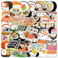 103050pcs cartoon sushi food gourmet bicycle graffiti sticker computer skateboard guitar water cup suitcase wholesale