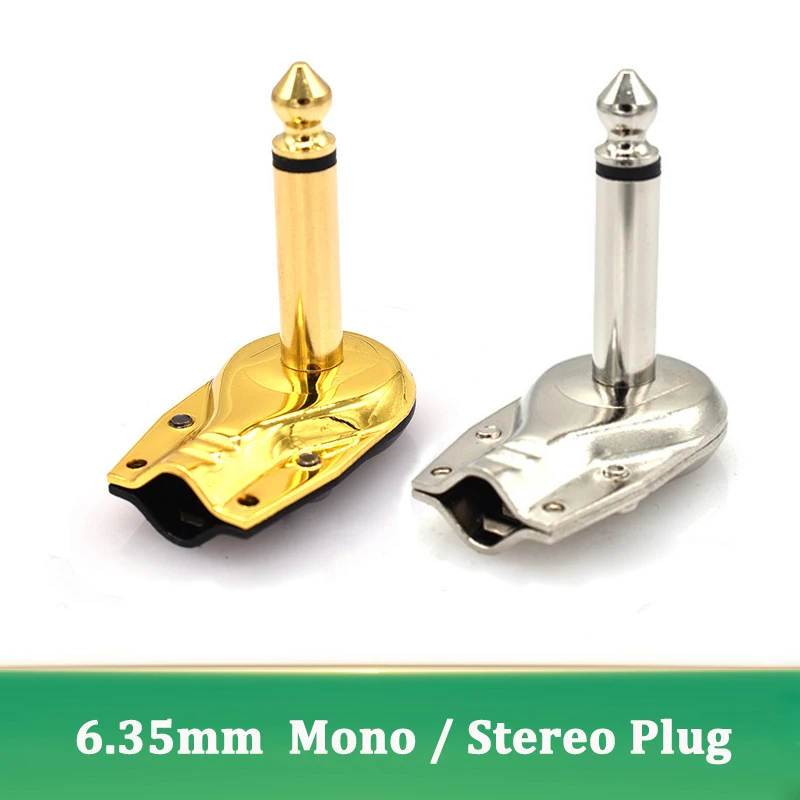 1 шт. электрические разъемы прямоугольный 6 35 мм моно/стерео 2/3 полюсные гитарный