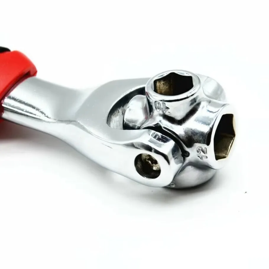 Автомобильный универсальный болтовый ключ регулируемый гаечный с поворотом