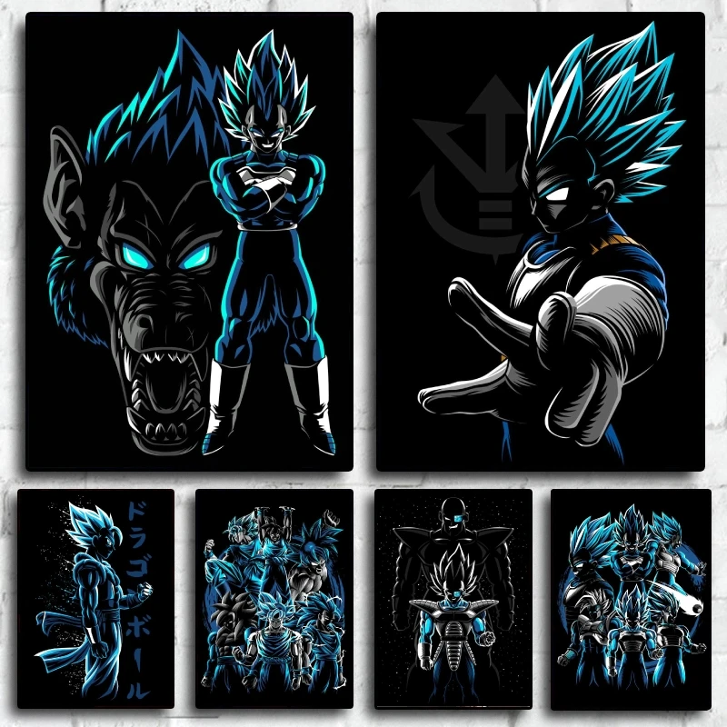 Японские Аниме картины на холсте Драконий жемчуг Гоку Классический плакат