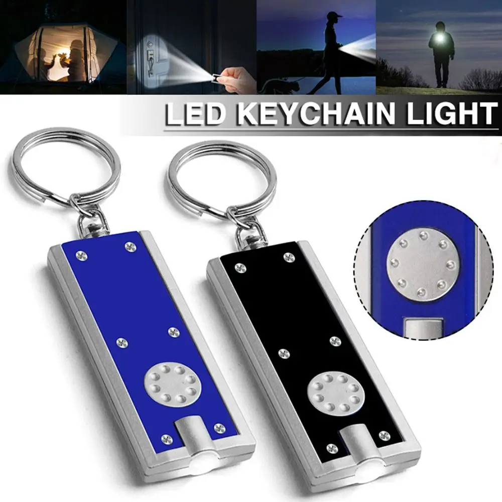 

Camping Tool Emergency Light Ultra Bright LED Keychain Light Pocket Torch Flashlight Keyring Keychain Flashlights