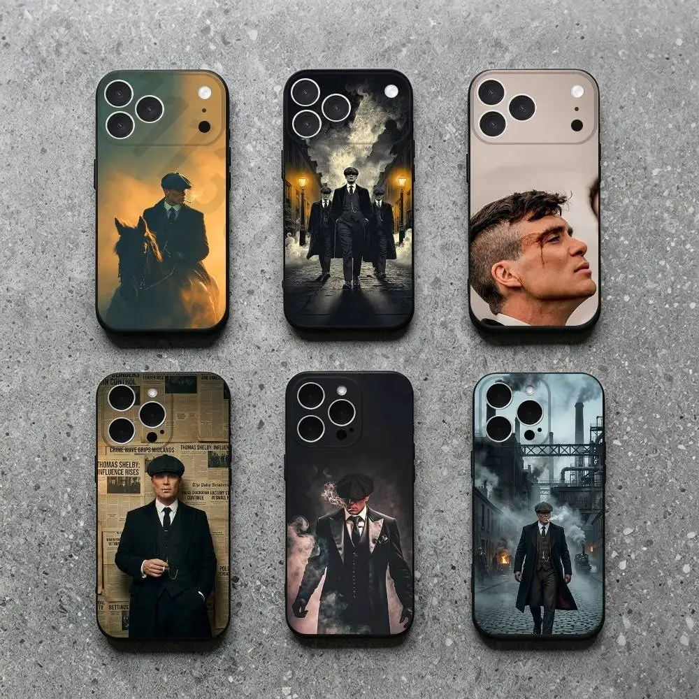 Фото Чехол P-Peaky Blinders Tommy Shelby для iPhone 17 11 12 13 15 16 14 Pro Max X XR XS Plus SE, роскошный чехол-футляр №1