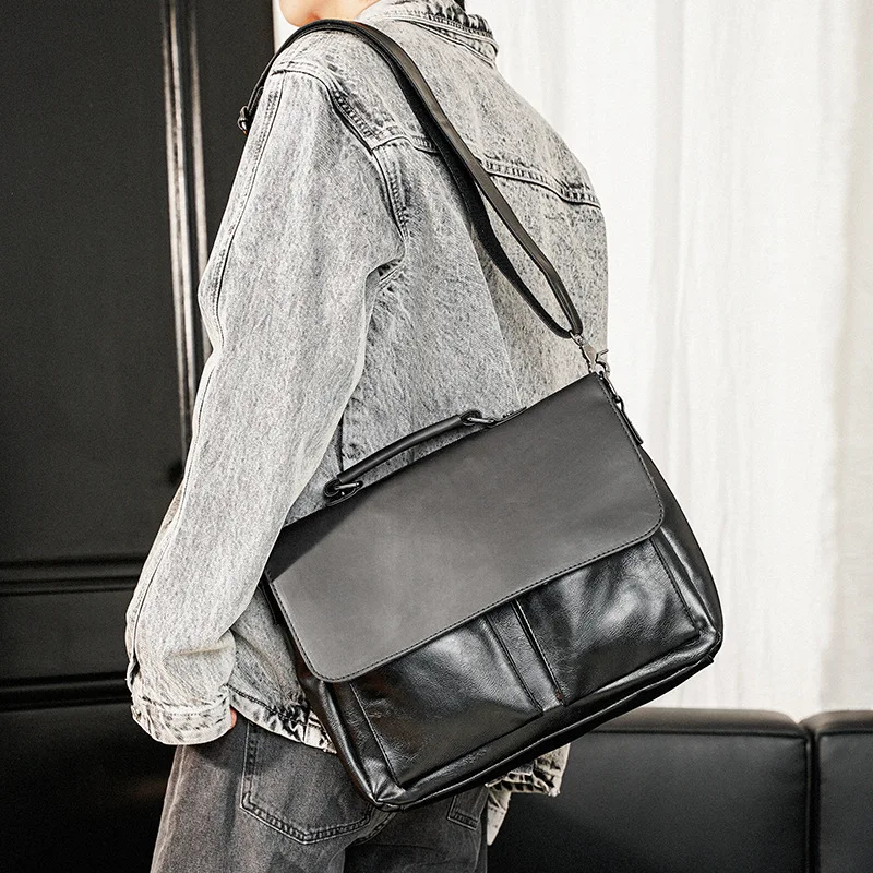 Retro Fashion Crossbody Bags Men Messenger Bag Handbag Luxury Business Men's Briefcase Satchels Casual Shoulder Messenger Bags