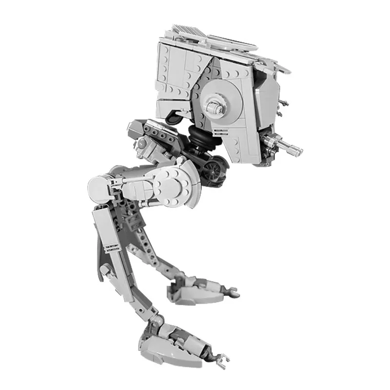 

MOC Space Wars At-st Walker Robot All Terrain Scout Transport Building Blocks Action Figure Constructor Bricks Toys for Children