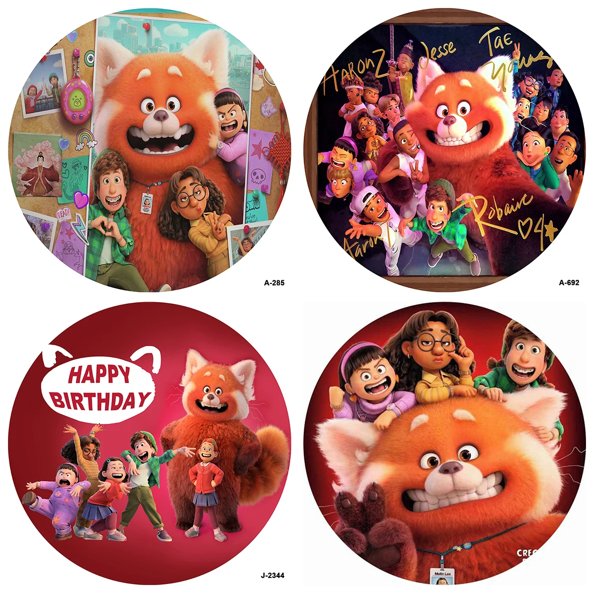 

Поворот красный день Рождения Вечеринка круглый фон крышка дети ребенок душ фотография Фон баннер круг торт стол баннер на заказ