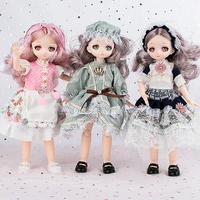 dress up doll 30cm cute doll or clothes 2d anime face 16 bjd doll princess doll kids girl toy birthday gift lol doll