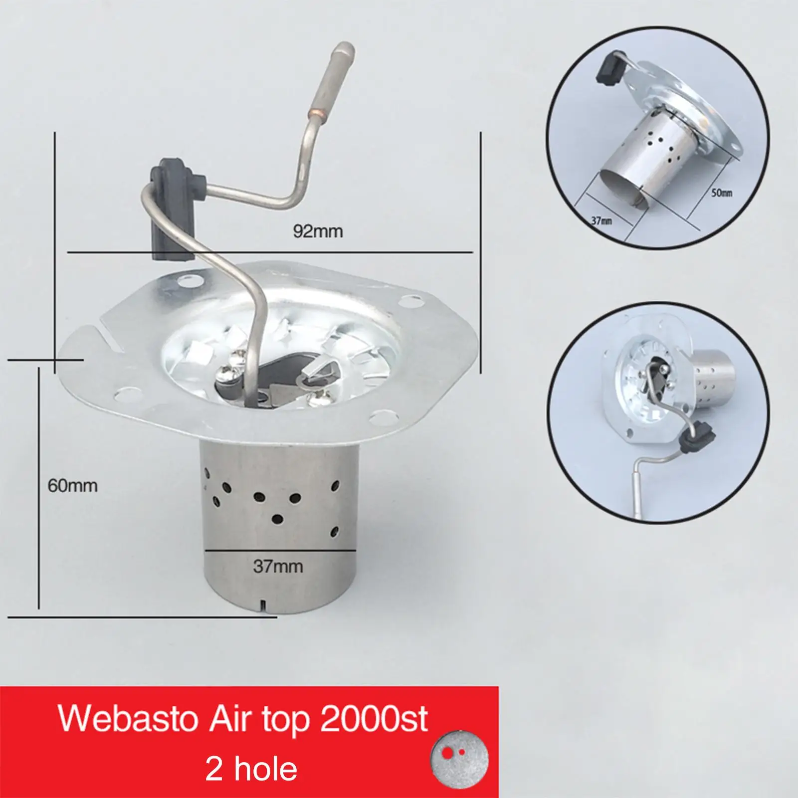 Металлический парковочный обогреватель вставка горелки для воздушных верхних