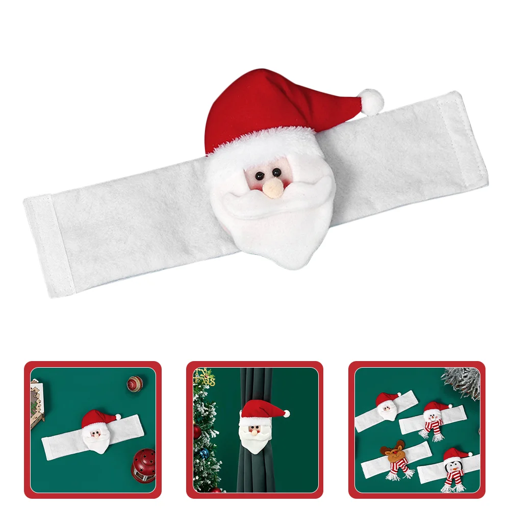 

Curtain Christmas Window Tieback Ropes Ties Holdback Tiebacks Bucklesanta Holders Fixing Straps Bracelet Hookdecorations Elk