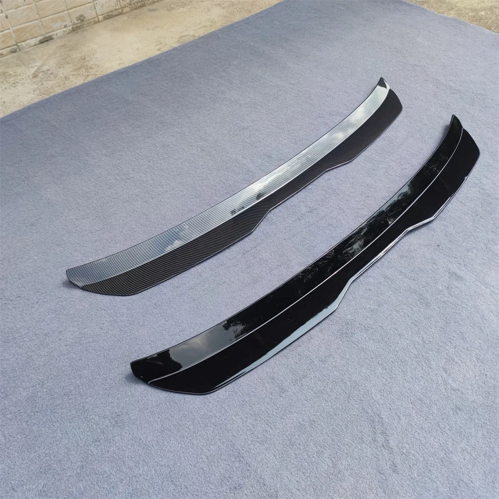 ABS глянцевый черный карбоновый спойлер для губ Seat LEON MK3 FR 2012-2020 5 дверей хэтчбек