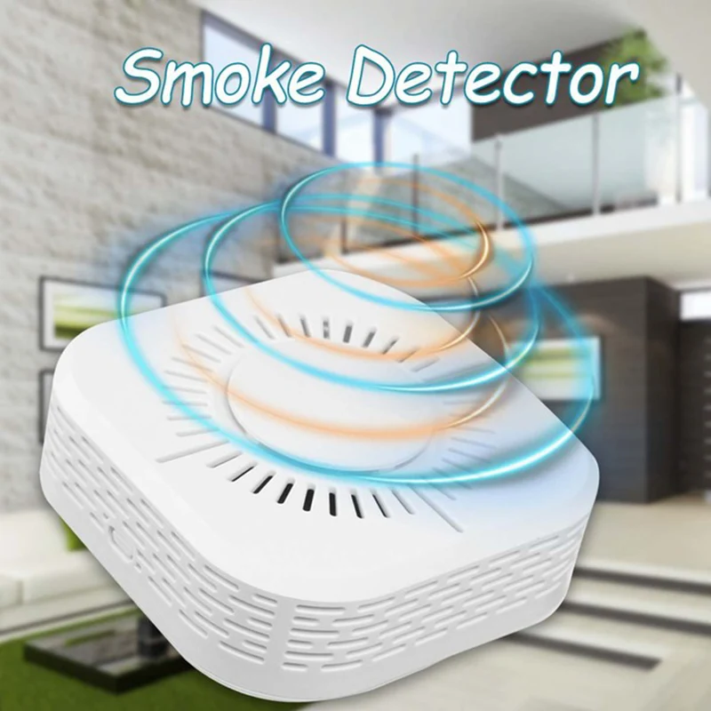 

Wireless smoke detector high-decibel fire alarm prompt, used for kitchen smoke detection and connected with 433mhz host