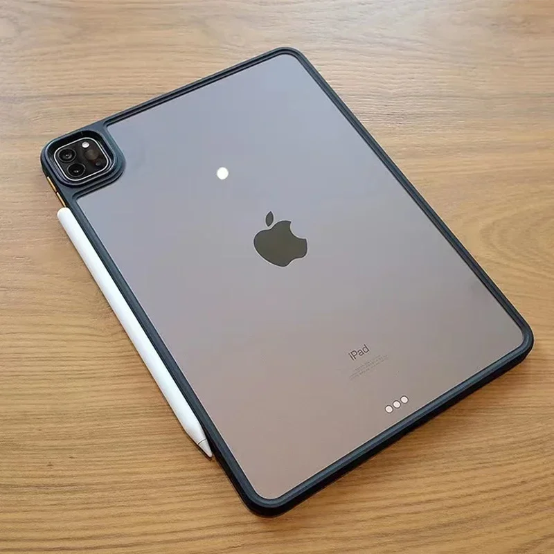 For iPad Air 4 5 Pro 2024 M4 10.2 11 12.9 13 MINI 6 7 8 9 10 Clear Transparent Coque Case Sleeve Silicone Shockproof Hard Cover