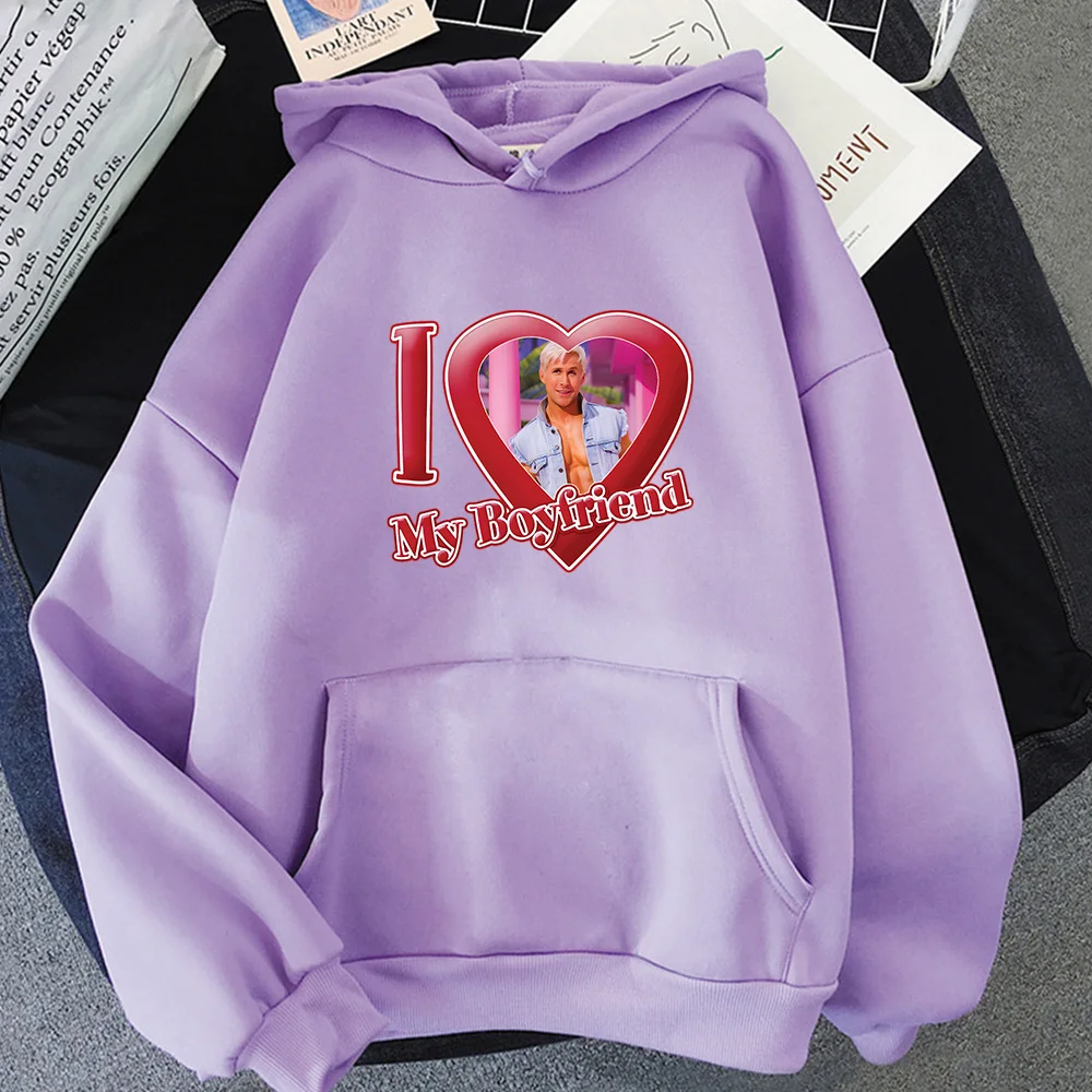 

Hot Pink Barbenheimer Kenough Kenergy Hoodies Winter Warm Male Female Round Neck Graphic Harajuku Sudaderas Sweatshirts Popular