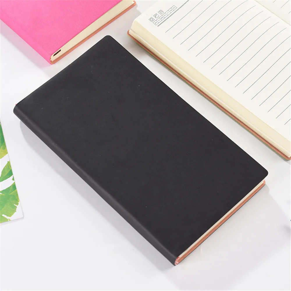 

A6 Notebooks PU Leather Small Pocket Planner Daily Memos Mini Note Book Journals Notepads Weekly Planner School Office Supplies