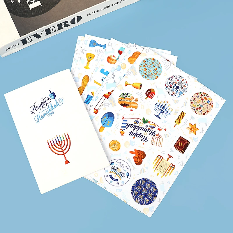 6 листов бумажная наклейка для Ид Мубарака подарочная коробка этикетка печать