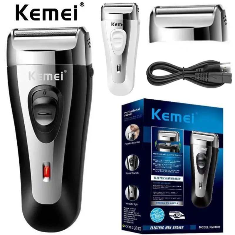 For Men Foil Electric Shaver Beard Head Shaving Electric Razor Facial Usb With Extra Mesh