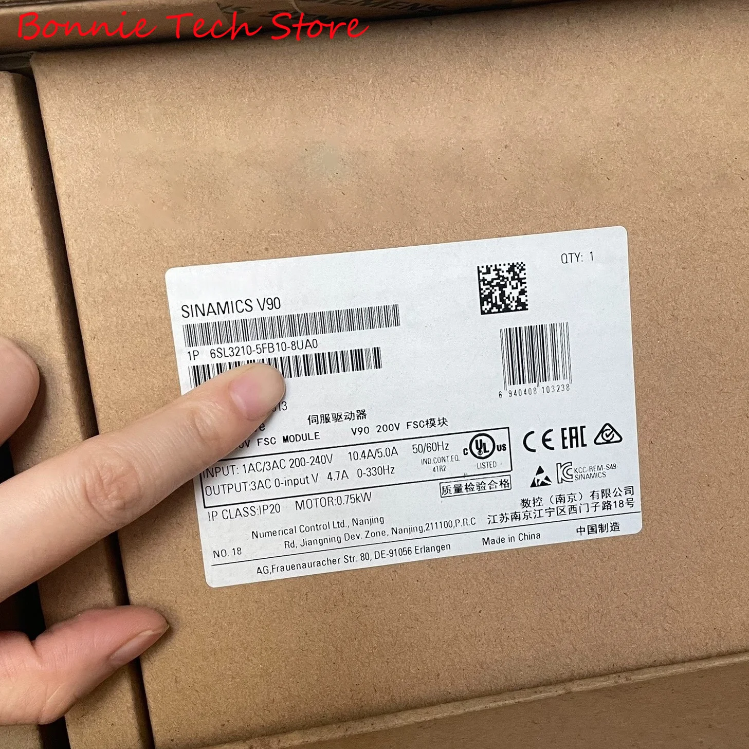 

Сервопривод 6SL3210-5FB10-8UA0 для SIEMENS SINAMICS V90