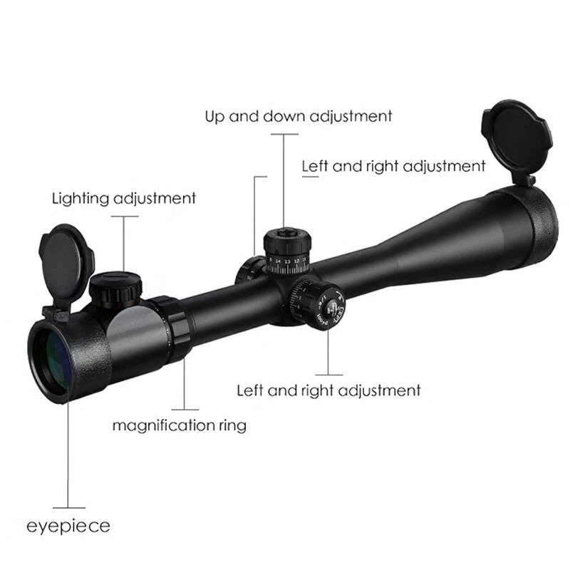Фото Прицел дальнего действия Bestsight 10-40x50, оптический прицел с боковым колесом, прицел для охотничьей винтовки №3