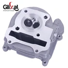 Glixal GY6 100cc китайский скутер двигатель 50 мм большой диаметр головки цилиндра в сборе для 4T 139QMB 139QMA ATV Мопед (64 мм клапаны)