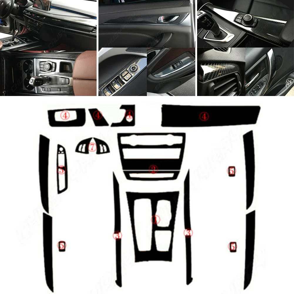 

Carbon Fiber Car Interior Diy Styling Accessories Cover Trim Sticker For BMW X5 E70 2008-2011 2012 2013
