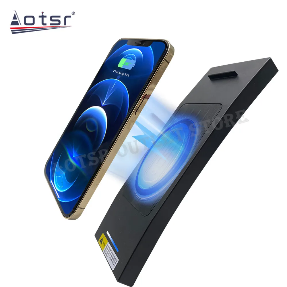 

QI Car Infrared Fast Wireless Charger For Audi A6 2012 2013 2014 2015 2016 2017 2018 Charging Accessories Phone Dashboard Holder