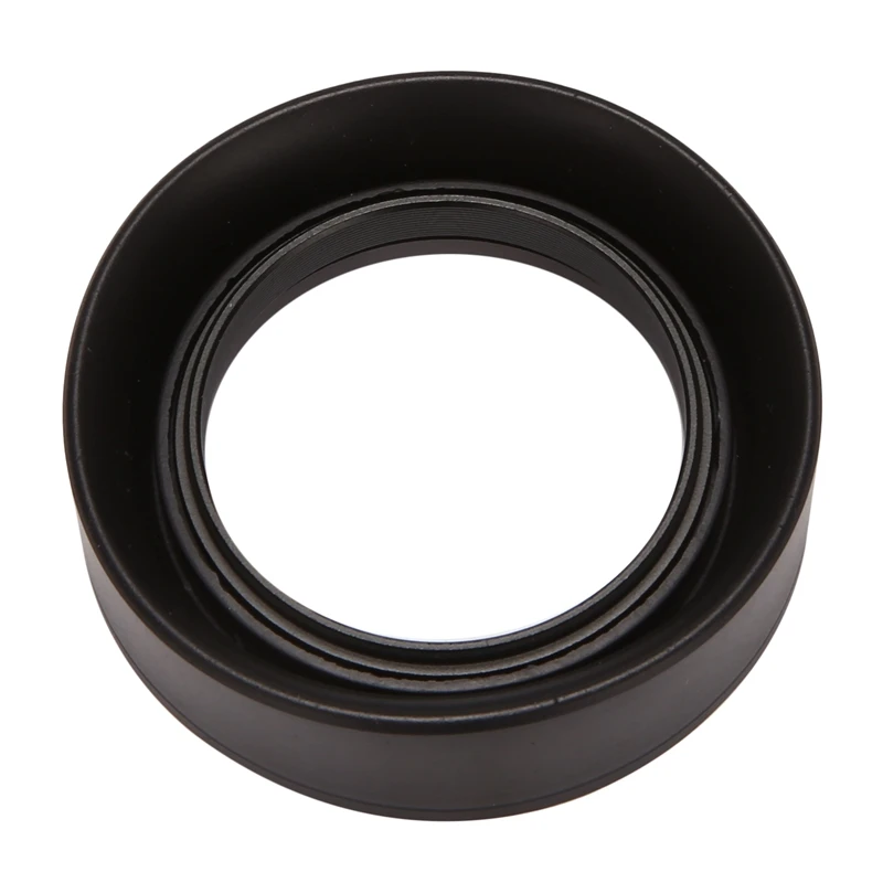 

52mm 3-Stage Collapsible Rubber Lens Hood For Canon 50/1.8 Nikon 18-55 50/1.8D