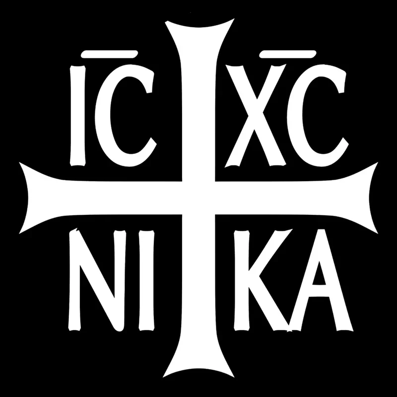 

Мультяшный автомобиль наклейка православное христианство Ic XC Ni Ka автомобиль мотогонок шлем ноутбук багажник автомобиль окно ПВХ Виниловые наклейки