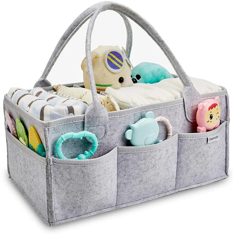 

Multifunction Mommy Bag Nursery Storage Basket Baby Diaper bag travel Multi Pockets Shopping Bag phone holder Kids Toy organizer