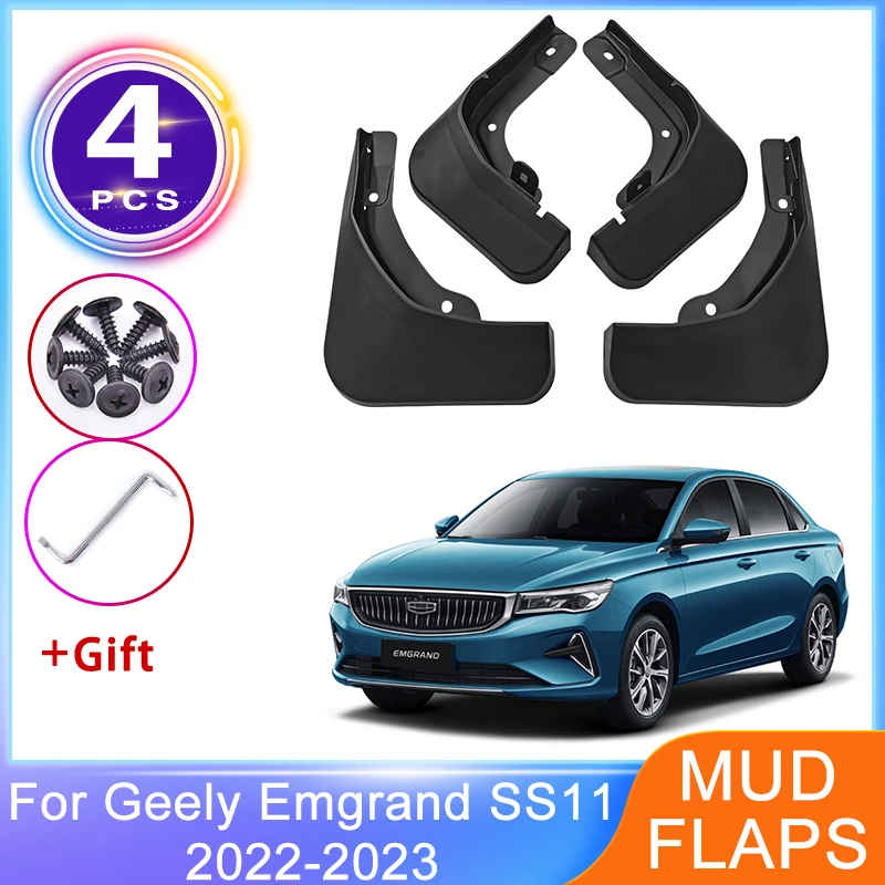 

4x Mudguards For Geely Emgrand SS11 2022 2023 MudFlaps Front Rear Fender Mud Flaps Splash Guard Wheel Protector Auto Accessories