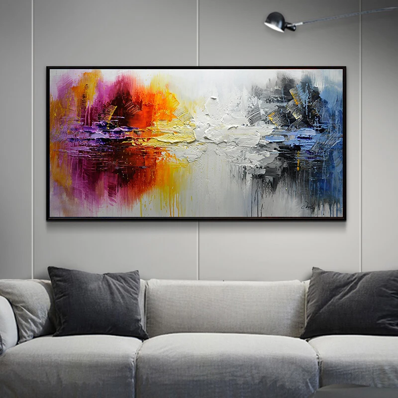 

Hand Painted Landscape Abstract Painting Modern Wall Art Canvas Painting Acrylic Paints For Home Decoration Room Decoration