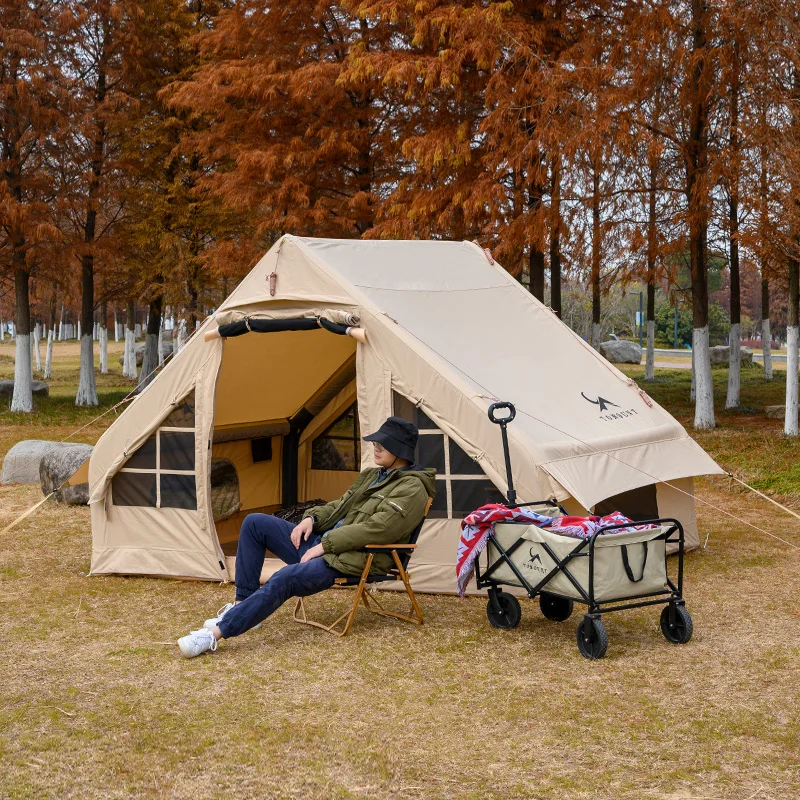 

Палатка Glamping многоместная Большая водонепроницаемая надувная палатка для кемпинга на открытом воздухе