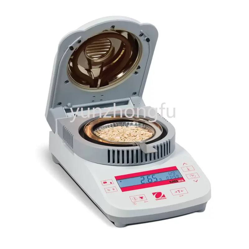 

Ohaus Moisture Analyzer MB23 Lab Infrared Heating Grain Tester Meter 110g Capacity RS232