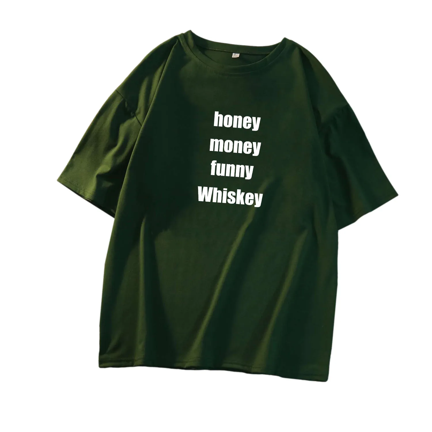 

Fashion Woman Blouses Clothes Summer Short Sleeve Harajuku Funny Letter Print Loose Casual Cotton Shirt Top y2k Women's T-Shirts