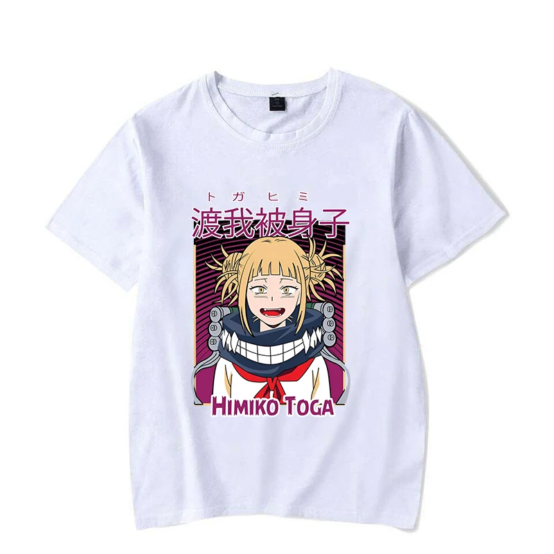 Модная женская футболка Himiko Toga с принтом Y2k Мягкий Топ аниме унисекс повседневная