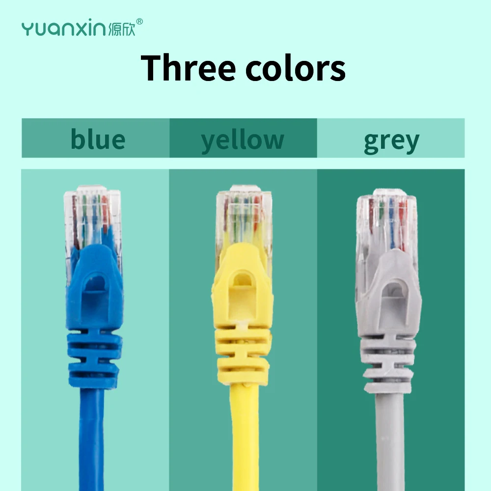 

Yuanxin Cat 6 Network Patch Cable LAN RJ45 Ethernet Cable Category 6 Unshielded 10M 15M 20M 30M For PS PC Internet Modem Router
