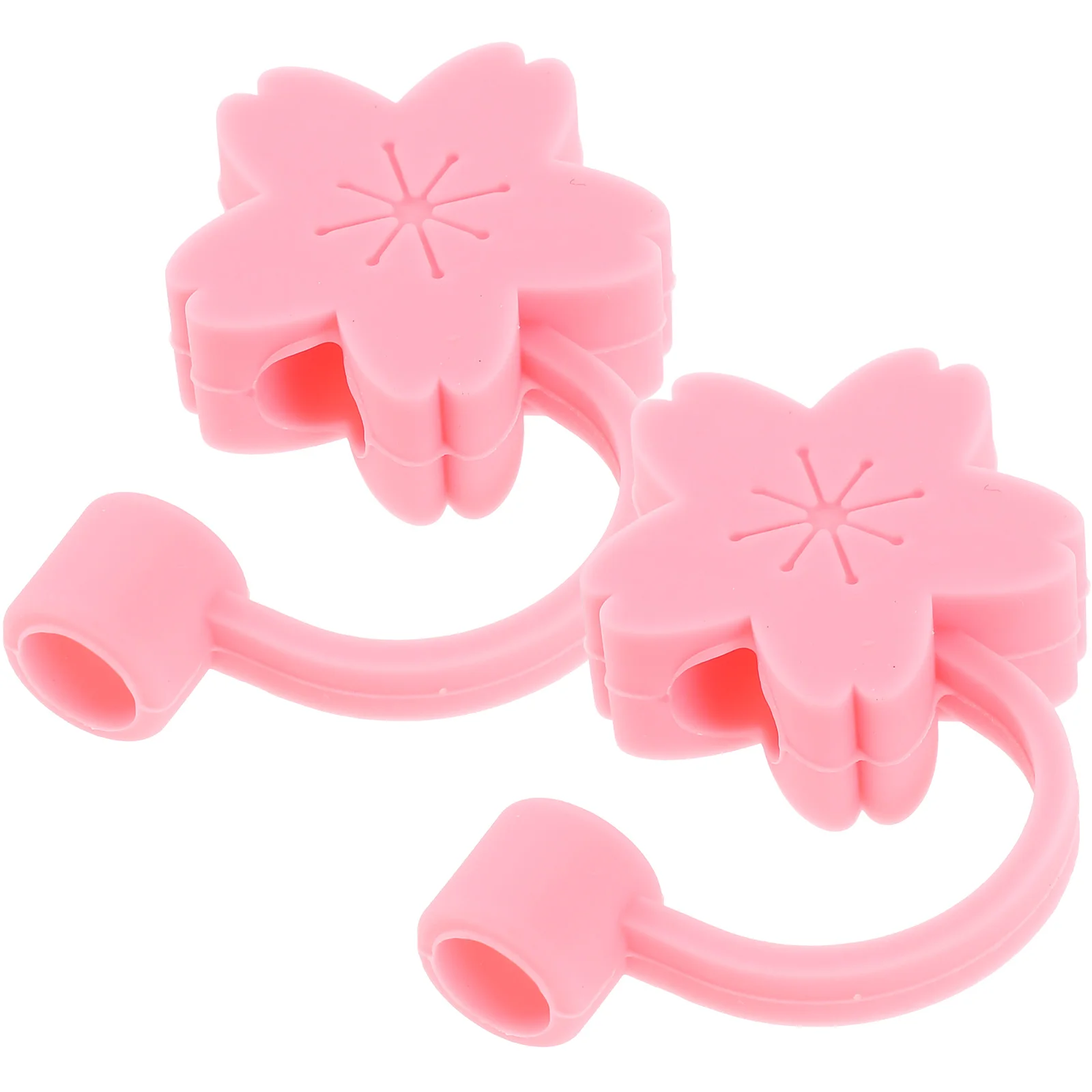 

2 Pcs Hat Lovely Straw Tips Cover Fruit Drinks Silicone Drinking Protector Stainless Steel Water Bottles Gaisel