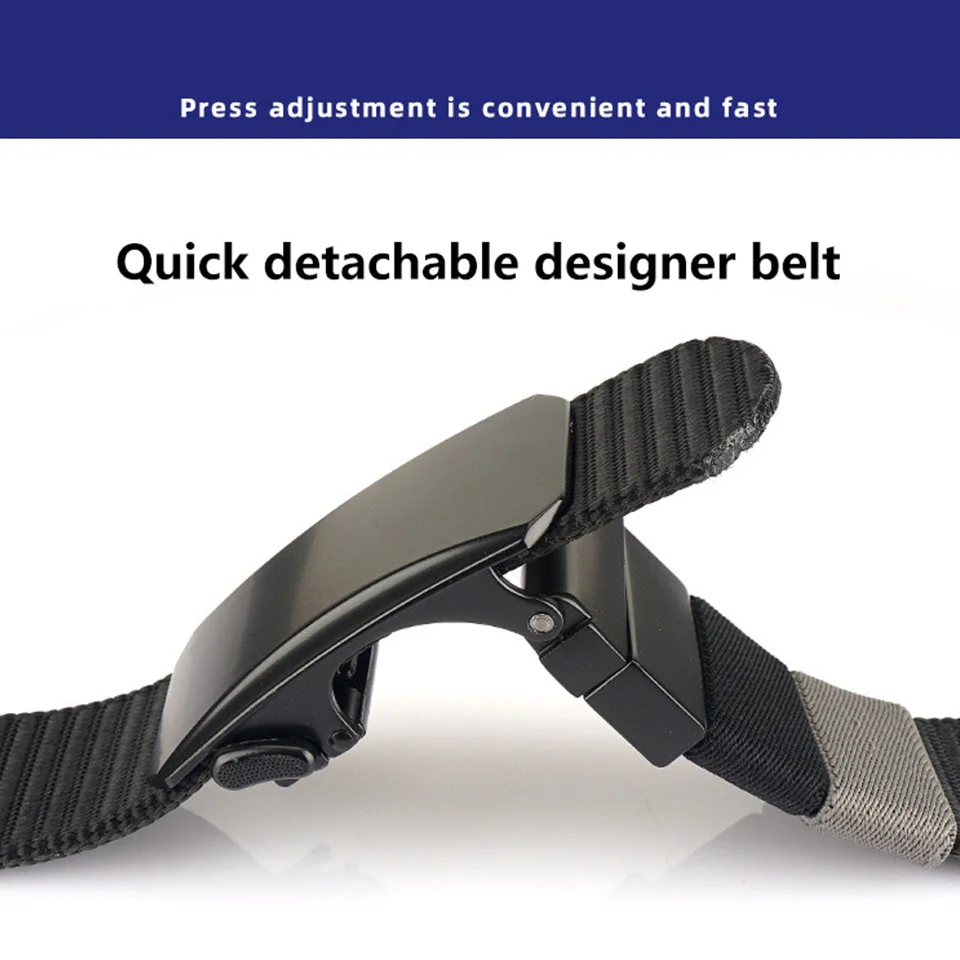 Ремень нейлоновый с пряжкой диаметром 3 4 см для мужчин и женщин