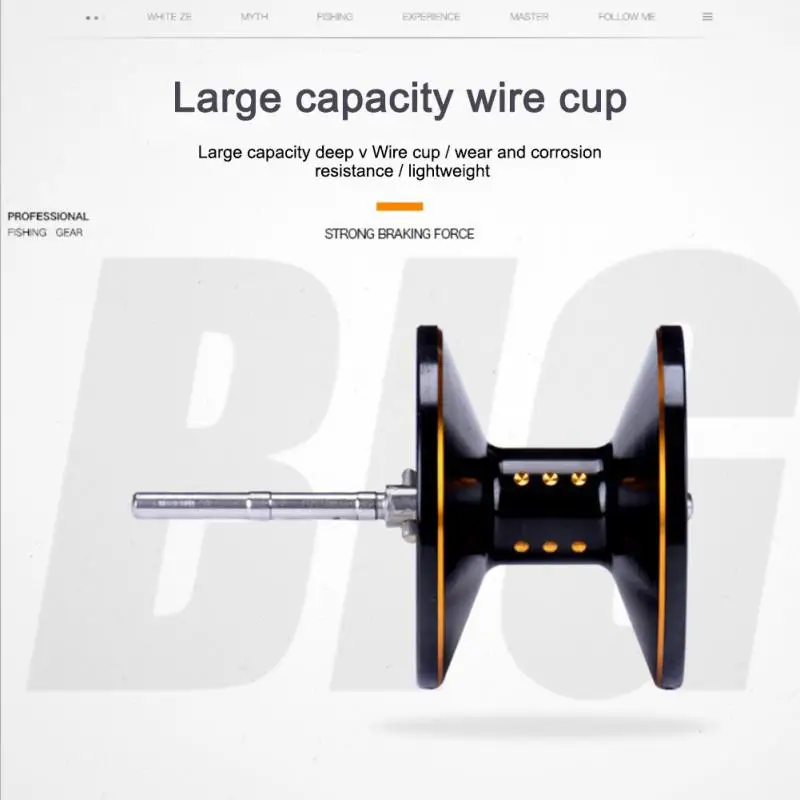 

Fishing Line Wheel Water Drop Wheel Metal Deep Line Cup Large Capacity Thunder Strong Fishing Wheel 13 Axis Anti Explosion Line