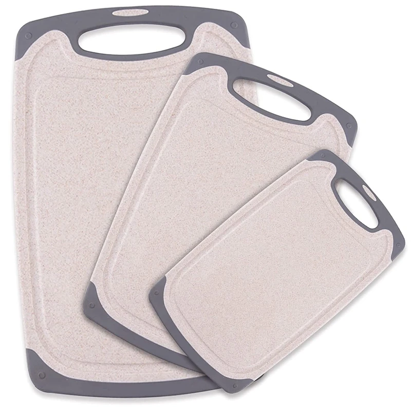 

Cutting Boards for Kitchen, Dishwasher Safe Chopping Board with Juice Grooves