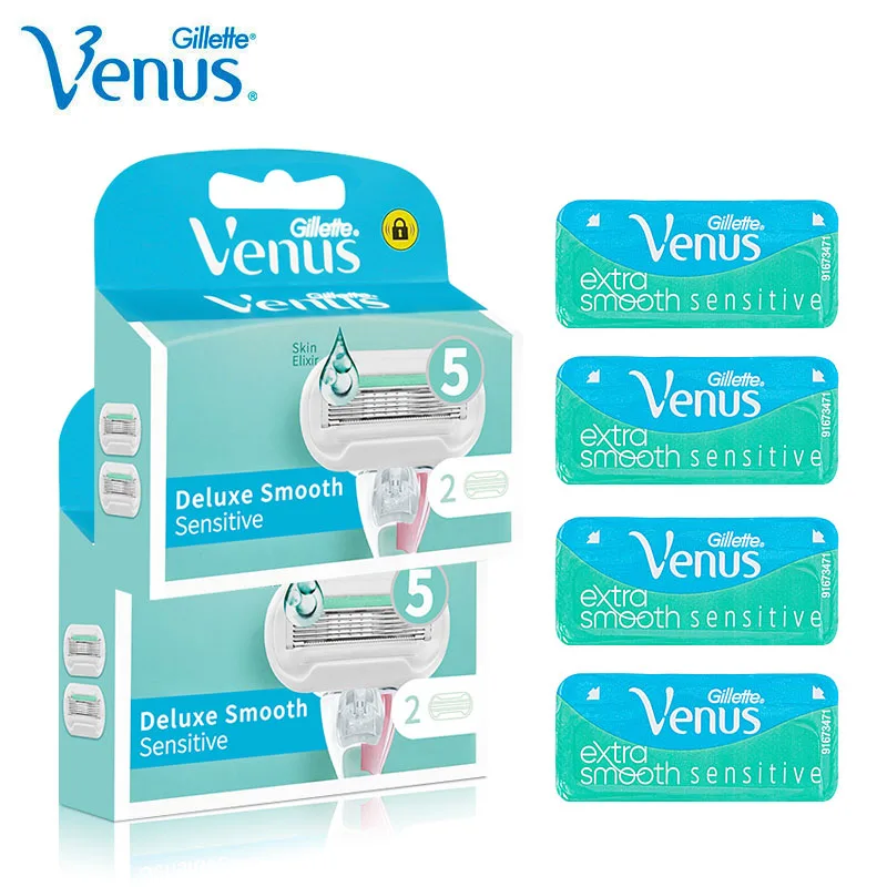 Gillette Venus Razor Deluxe Smooth 5 Layers Shaving Blades  