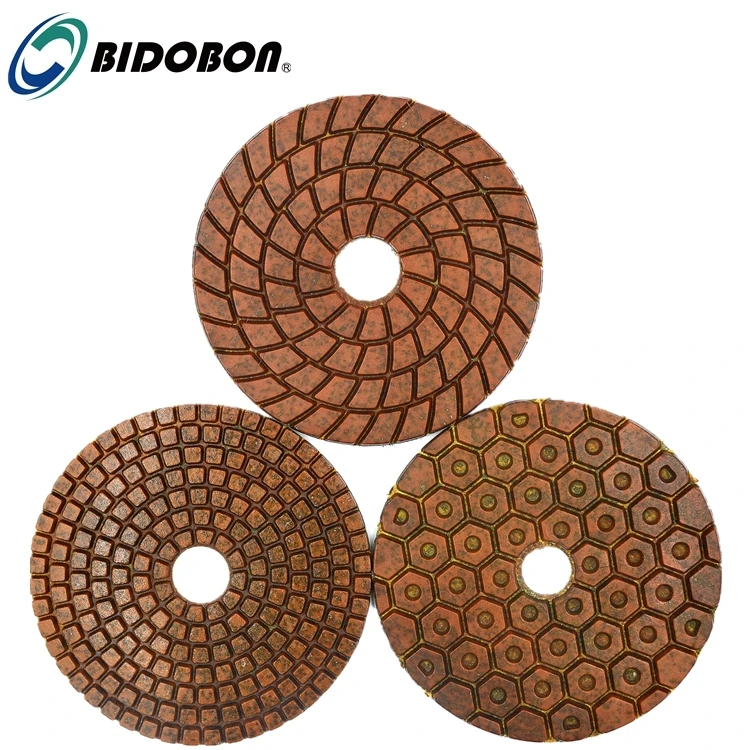 

BIDOBON 4inch Diamond Metal Polishing Pads for Concrete and stone