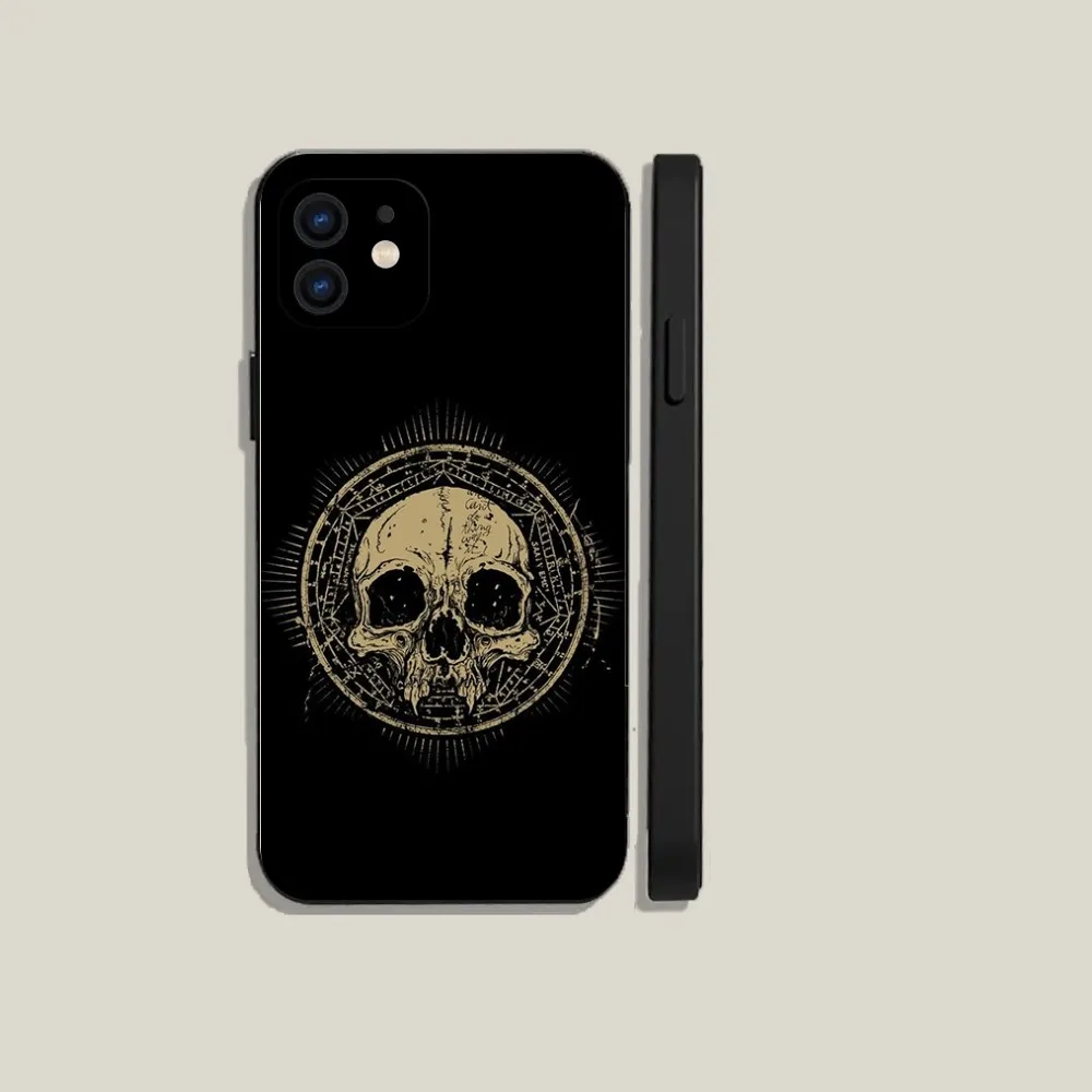 Чехол для телефона Skull Gothic Creepy iPhone 15 14 13 12 11 Plus Pro Max XS X XR SE Mini 8 7 мягкий силиконовый